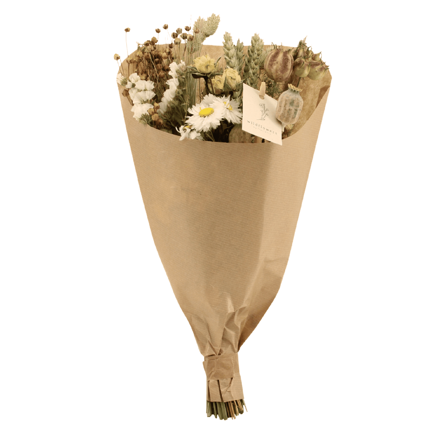 Trockenblumen Feldblumenstrauß Natürlich Ø15cm × 35cm
