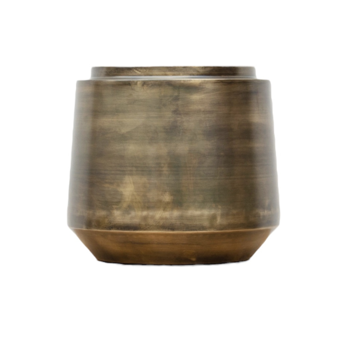 Pot Indigo Vintage Gold D33 x H31 – Stilvoller Pflanzentopf
