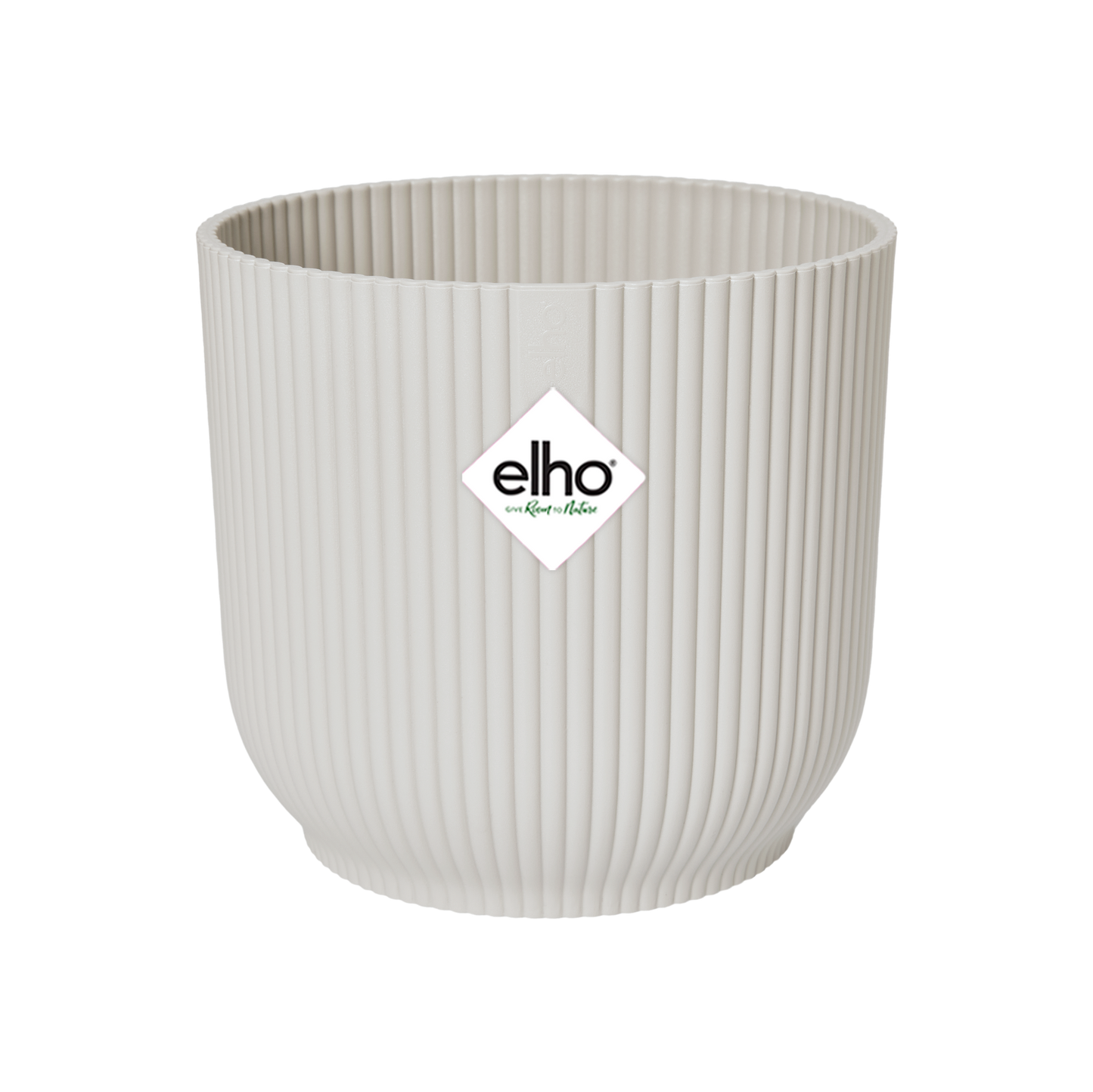 Elho Vibes Fold Round Topf Weiß - Ø25 x H23 cm