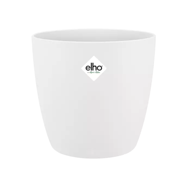 ELHO Brussels rund 22 cm weiß – eleganter Blumentopf