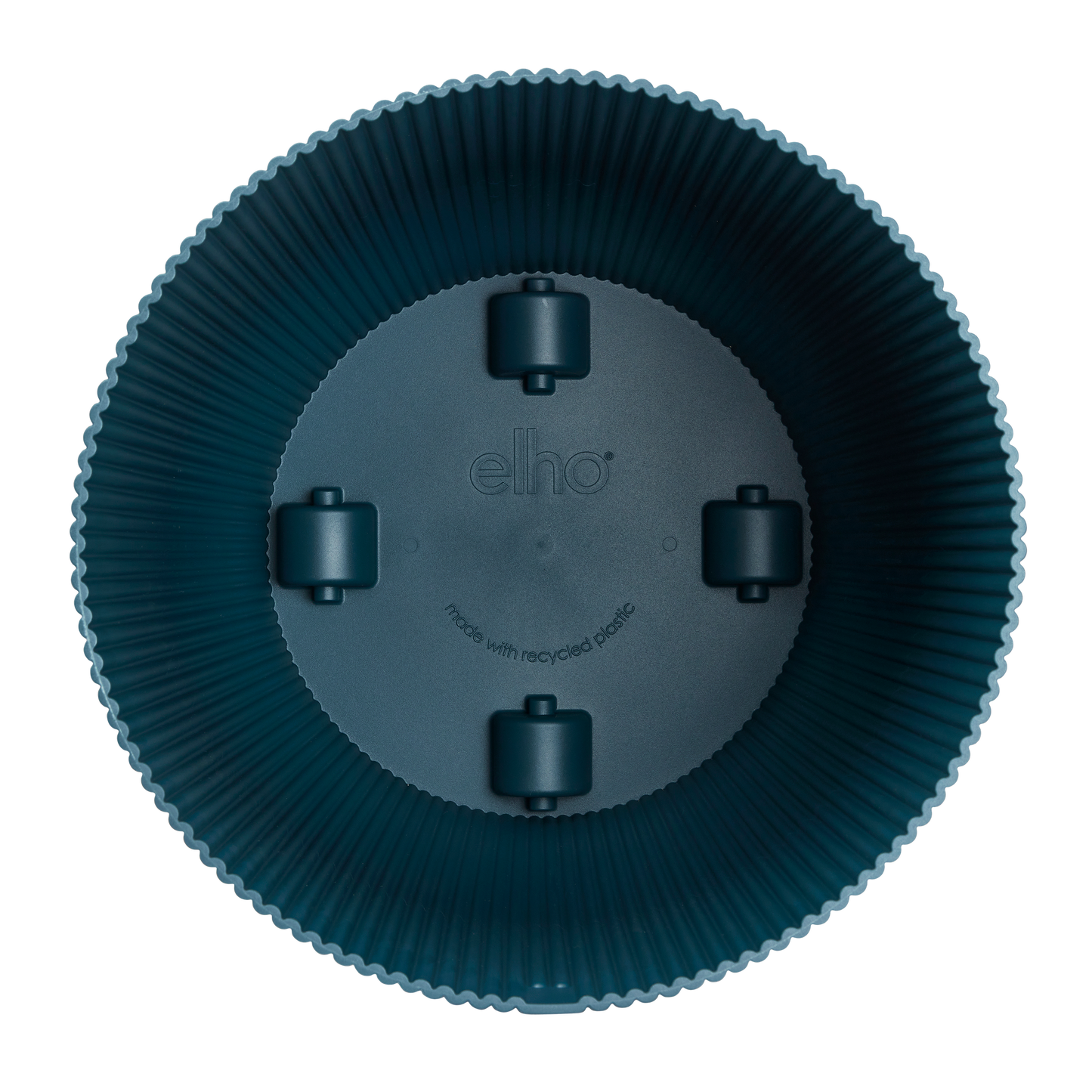 Pot elho Vibes Fold Round blau mit Rollen D35xH33 cm