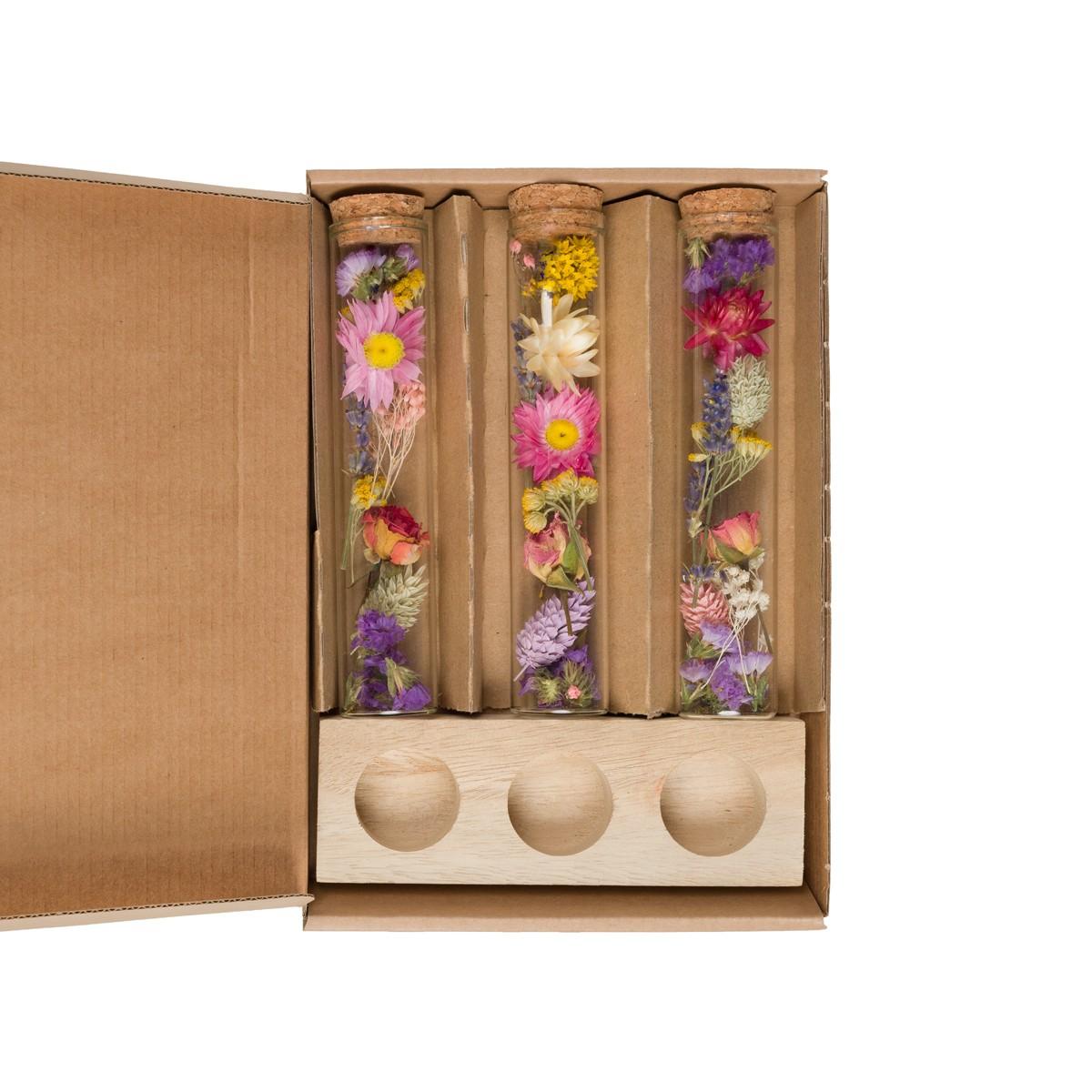 Getrocknete Blumen - Message in a Box Large - 8 Stücke, Multi