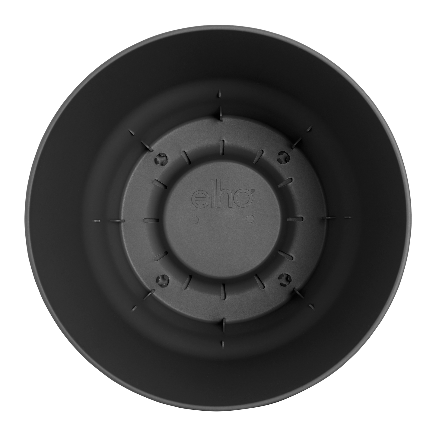 elho Greenville Round Pflanztopf Schwarz D24 x H23 cm