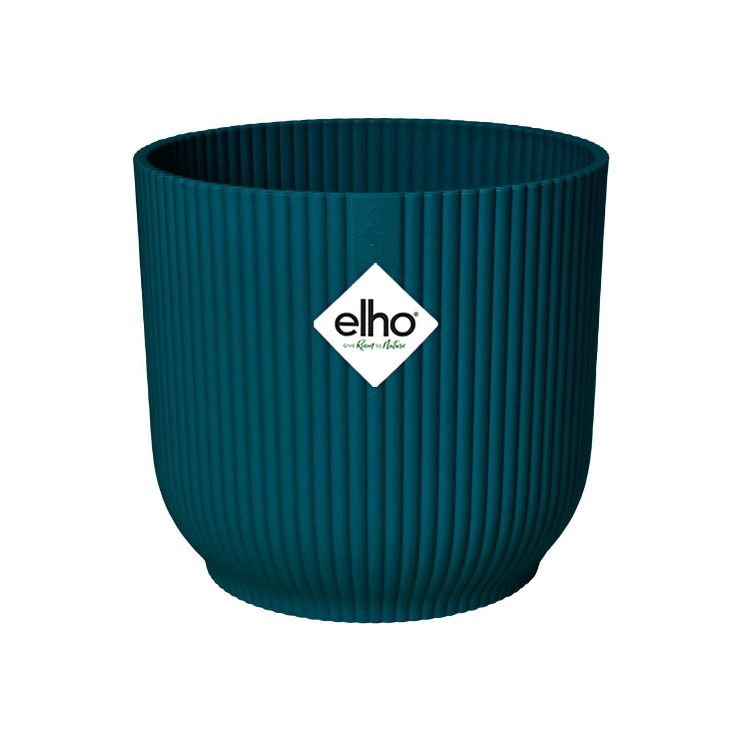Elho Vibes Fold Round Blauer Pflanzentopf D14 x H13 cm
