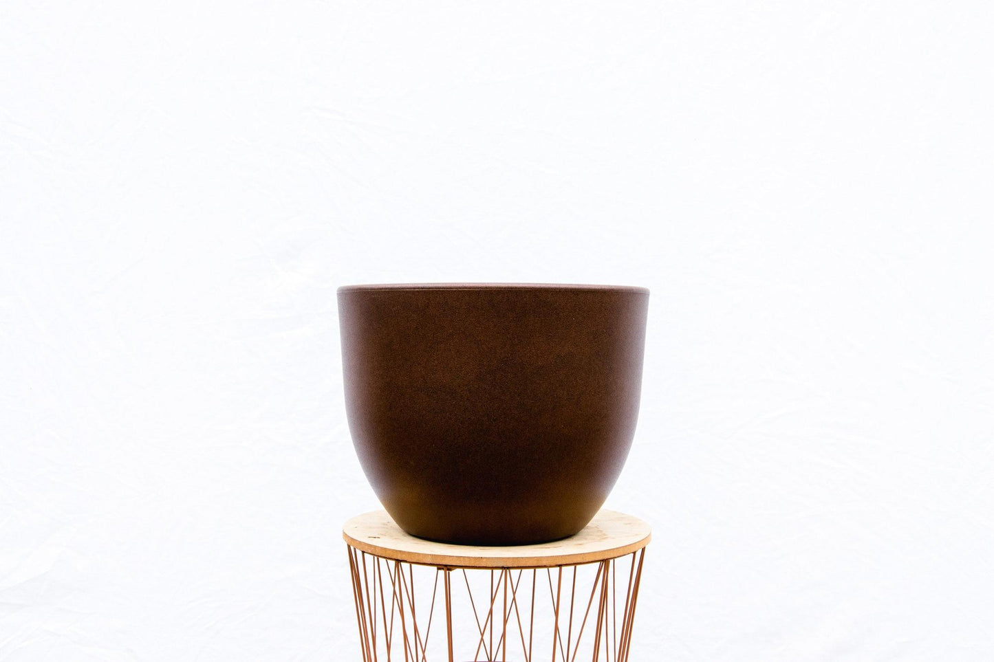 Pot Eggy Bronze – Moderner Pflanzentopf D65 x H51 cm