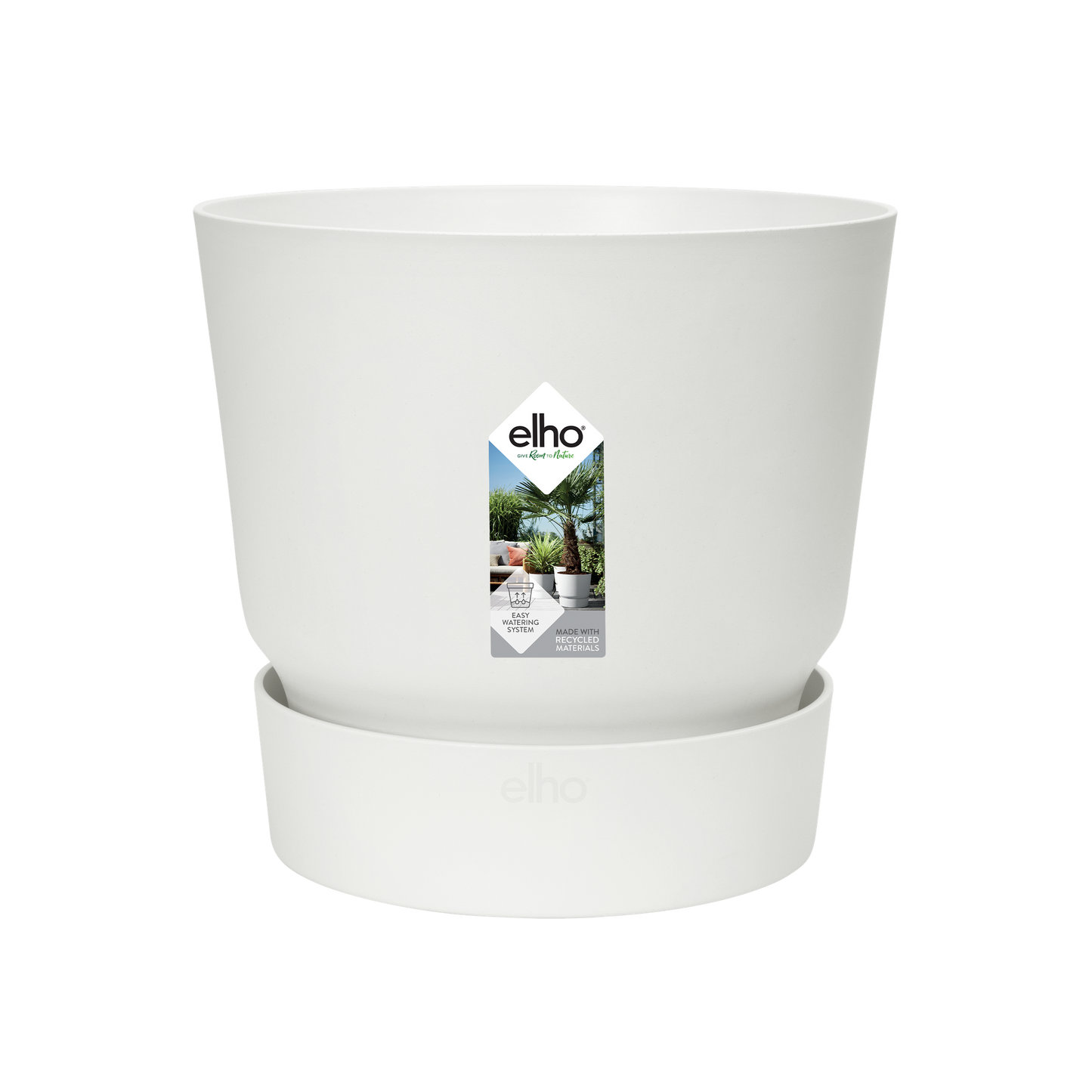 elho Greenville Round Pflanzgefäß Weiß D30 x H28 cm