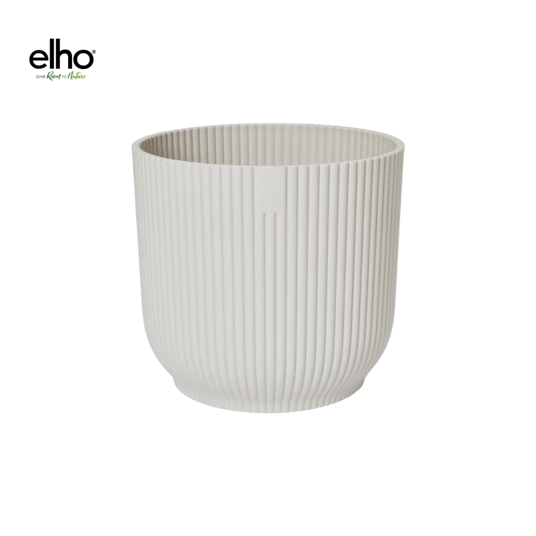 Elho Vibes Fold Round Topf Weiß - Ø25 x H23 cm