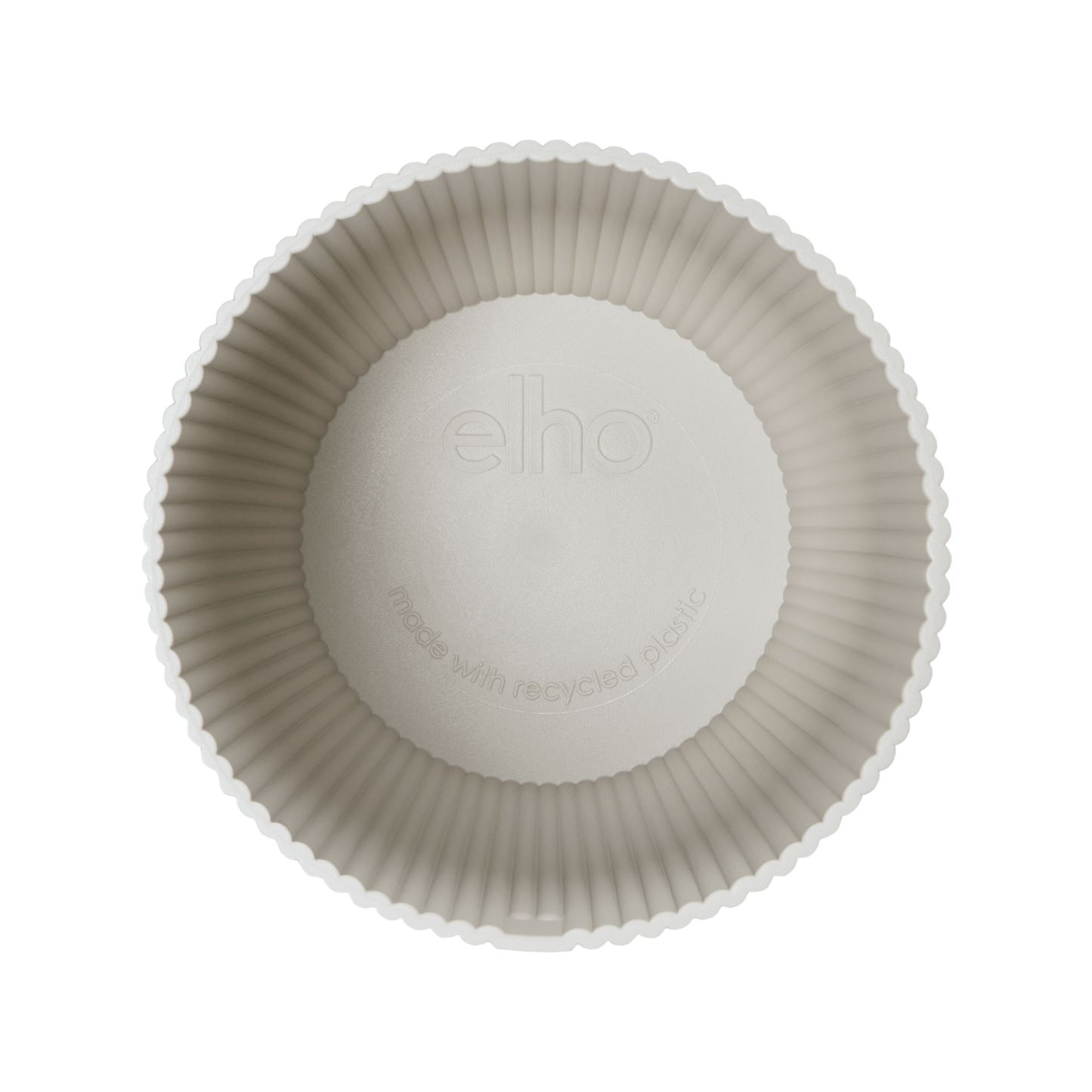 Elho Vibes Fold Round Topf Weiß - Ø25 x H23 cm