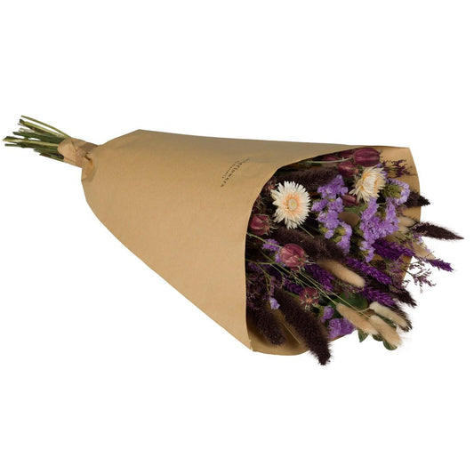Getrocknete Blumen Field Bouquet Large – Wiesenviolett, Ø 60 cm