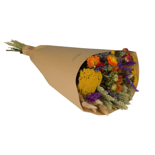 Getrocknete Blumen Field Bouquet Large – Orange, 8 Sträuße, ca. 60 cm