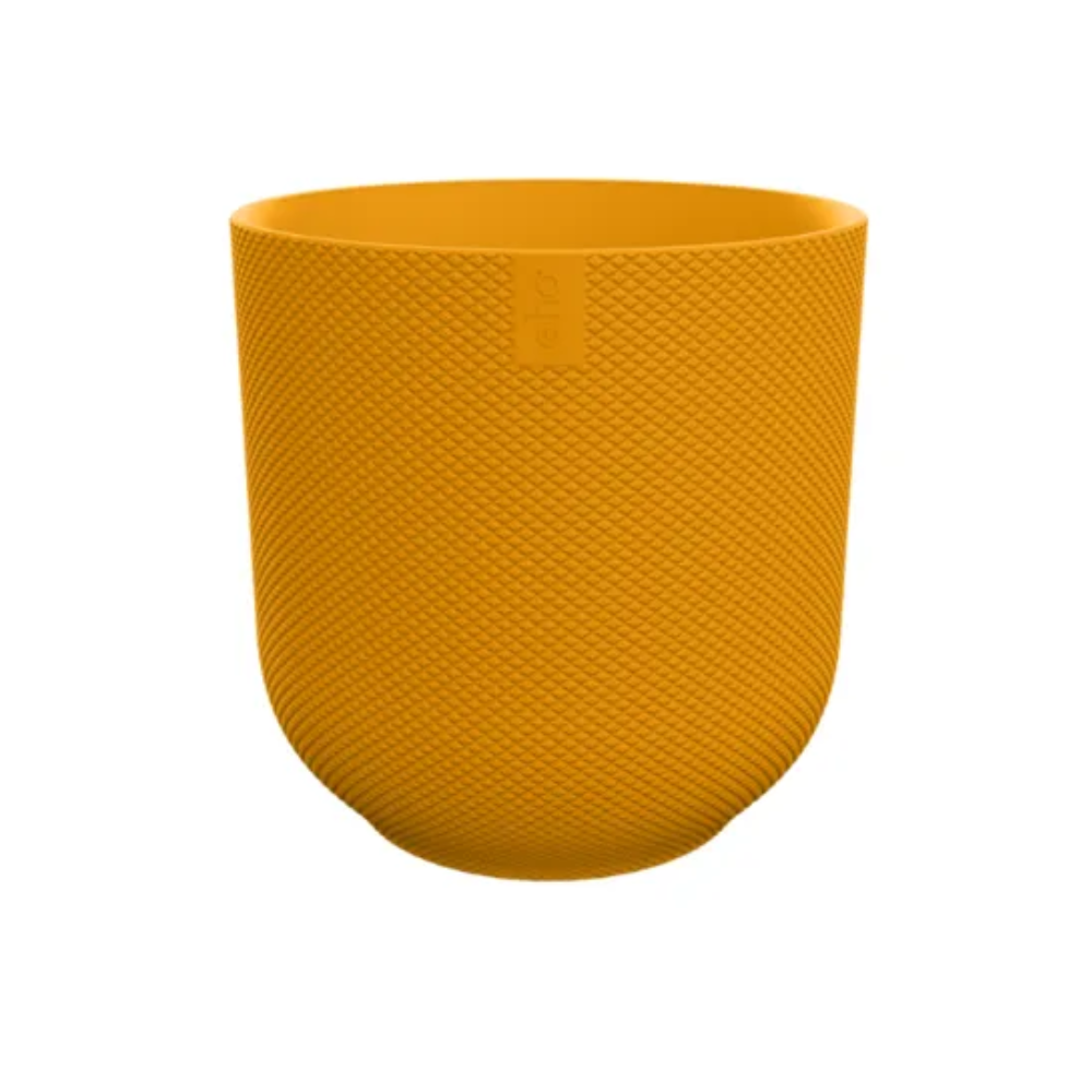 Pot Elho Jazz Round Amber Yellow – Moderner Pflanzentopf D23cm