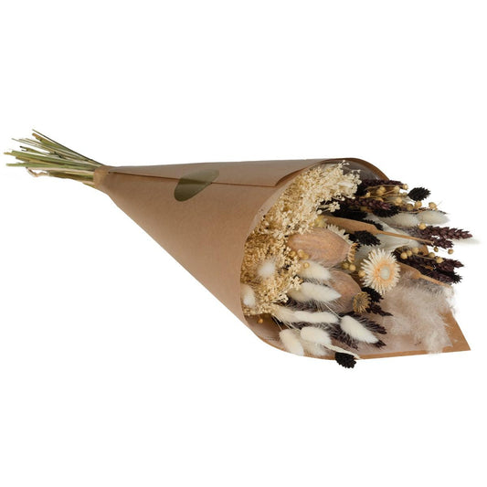 Getrocknete Blumen Field Bouquet Exclusive Large – Braun & Weiß, 6 Sträuße, Ø 60 cm