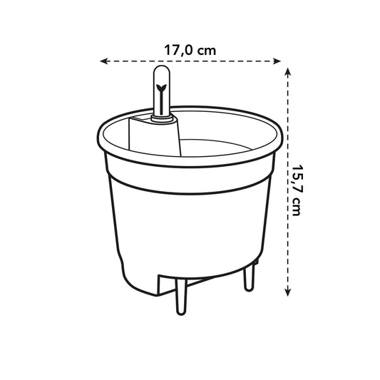 Self Watering Insert – 17 cm Pflanzeinsatz mit Wasserspeicher