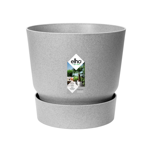 elho Greenville Round Pflanzkübel Grau Ø24 x H23 cm
