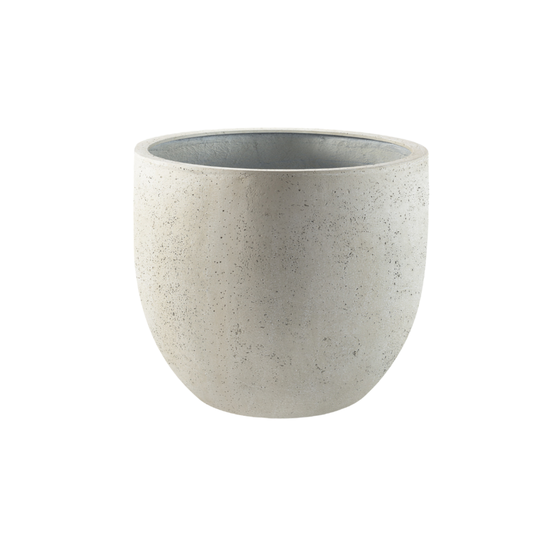 Pot Grigio New Egg Antique White – Stilvoller Pflanztopf D45xH38